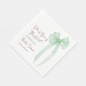 Groene boog Ze bindt de knoop Vrijgezellenfeest Servet (Hoek)