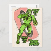 Groene Booger Briefkaart (Voorkant / Achterkant)