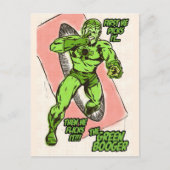 Groene Booger Briefkaart (Voorkant)