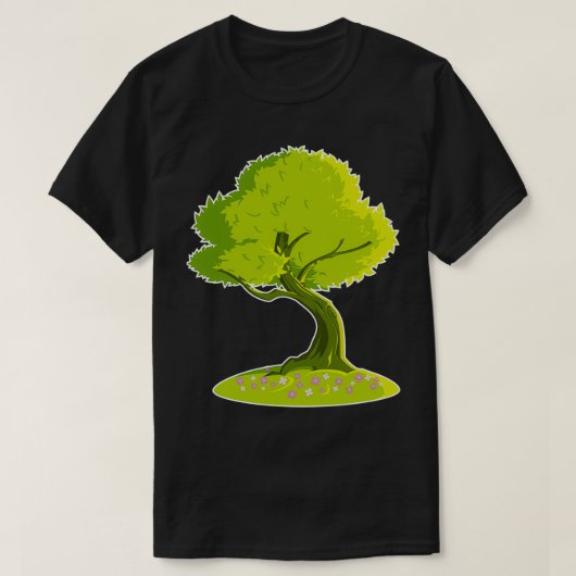 groene boom 1 t-shirt (Design voorkant)