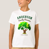 Groene Boom aangepaste gezinshereniging T-shirt (Voorkant)