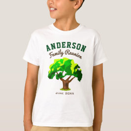 Groene Boom aangepaste gezinshereniging T-shirt