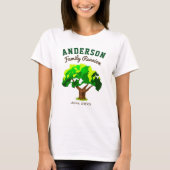 Groene Boom aangepaste gezinshereniging T-shirt (Voorkant)