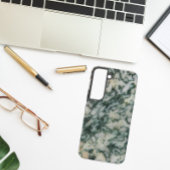 Groene boom Agate Patroon Samsung Galaxy Hoesje