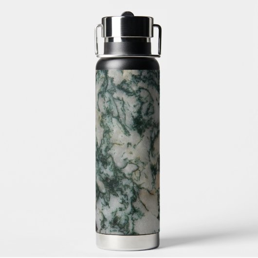Groene boom Agate Stone Patroon Waterfles (Achterkant)