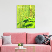 Groene boom Australische kikker Canvas Afdruk (Insitu (Woonkamer))