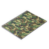 Groene Boom Bark Camo Gift voor pa Notitieboek (Linkerzijde)