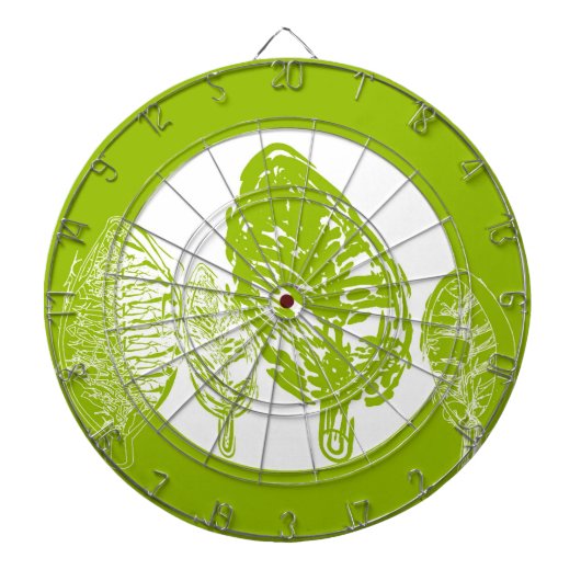 Groene boom (bladeren) dartbord (Voorkant)