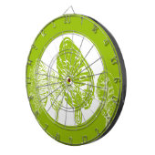 Groene boom (bladeren) dartbord (Voorkant Rechts)