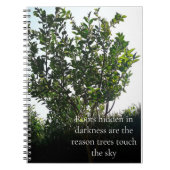 Groene Boom Citaat Notitieboek (Voorkant)