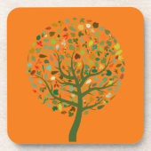 Groene boom eco Aarde milieu Bier Onderzetter (Voorkant)