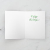 Groene boom feestdagen kaart (Binnen)