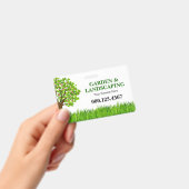 Groene Boom Gras Landschapsdienst Bedrijf Badge (Handheld)