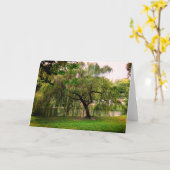 Groene boom kaart (Gele Bloem)