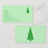 Groene boom. Kerst, Fir, Evergreen Tree. Visitekaartje (Voorkant / Achterkant)