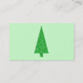 Groene boom. Kerst, Fir, Evergreen Tree. Visitekaartje (Achterkant)
