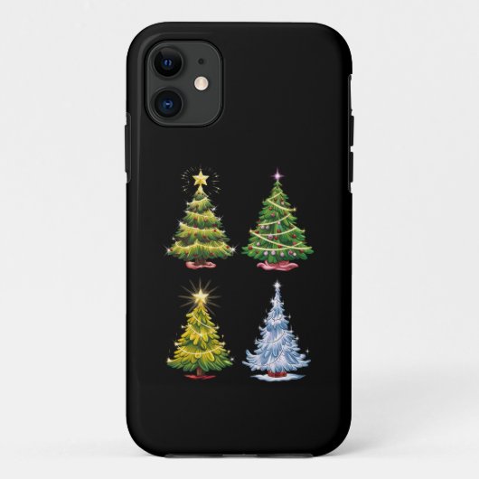 Groene Boom Kerstvakantie Winter Case-Mate iPhone Case (Achterkant)