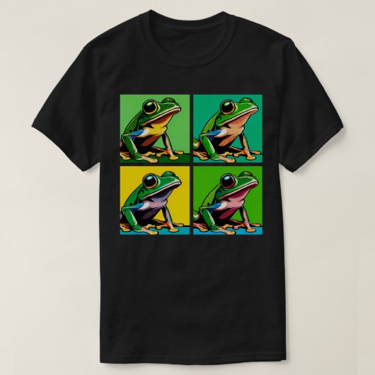 Groene Boom Kikker Kunst Koele Kikker T-shirt (Design voorkant)