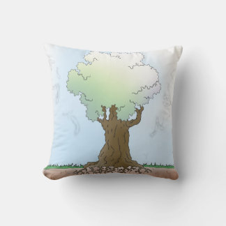 Groene boom kussen