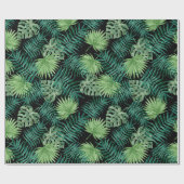 Groene boom laat Planten patroon Cadeaupapier (Vlak)