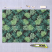 Groene boom laat Planten patroon Tissuepapier (Craft)