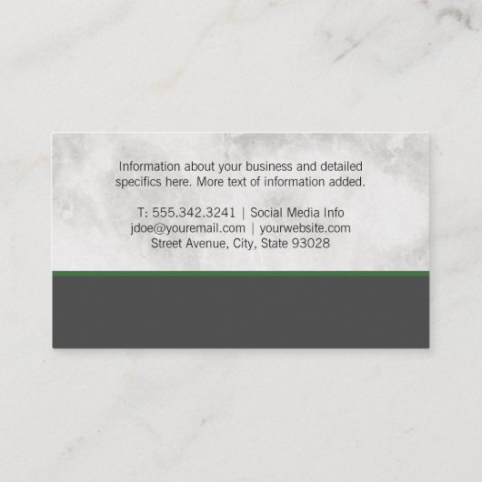 Groene Boom Landschapslogo Visitekaartje (Achterkant)