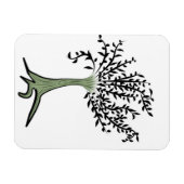 Groene boom magneet (Horizontaal)