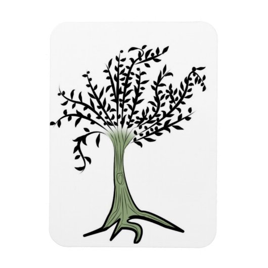 Groene boom magneet (Verticaal)