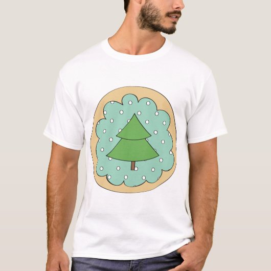 Groene boom Mannen T-shirt (Voorkant)