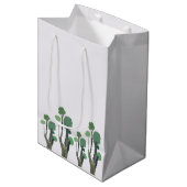 Groene boom medium cadeauzakje (Voorkant Gekanteld)