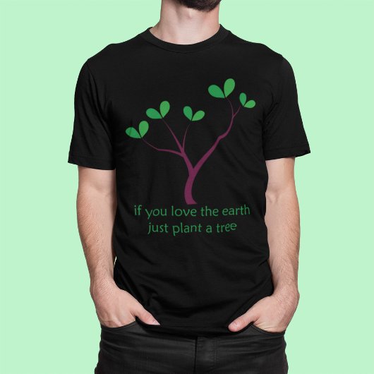 Groene boom met Eco-slogan - Groene boom met Eco-f T-shirt