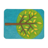 Groene boom met gele bladeren van Chariklia Zarris Magneet (Horizontaal)