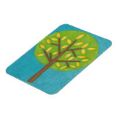 Groene boom met gele bladeren van Chariklia Zarris Magneet (Linkerzijde)