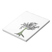 Groene boom notitieblok (Linkerzijde)