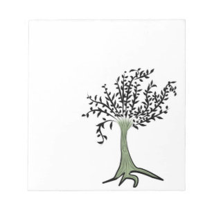 Groene boom notitieblok