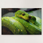 Groene boom Python, Jigzaag Puzzle Legpuzzel (Horizontaal)