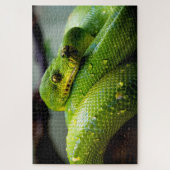 Groene boom Python, Jigzaag Puzzle Legpuzzel (Verticaal)