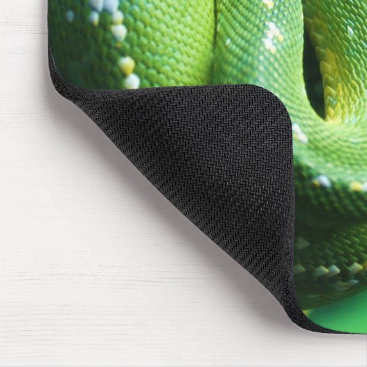 Groene boom Python Mousepad Muismat (Hoek)