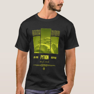 Groene Boom Python Slang Eigenaar Streetwear Repti T-shirt