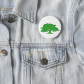 Groene boom ronde button 5,7 cm (In situ)