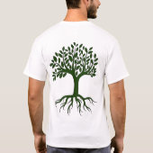 groene boom t-shirt (Achterkant)