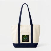Groene boom tote bag (Voorkant)