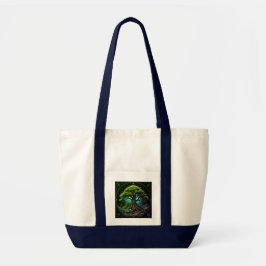 Groene boom tote bag