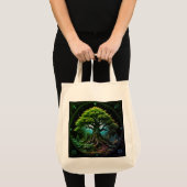 Groene boom tote bag (Voorkant (product))