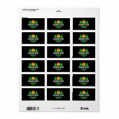 Groene Boom Zon Gazon Verzorgingsdiensten Etiket (Full Sheet)