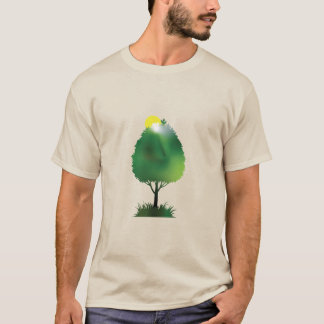 Groene Boom Zonsopgang Natuur Groei Eco Liefhebber T-shirt