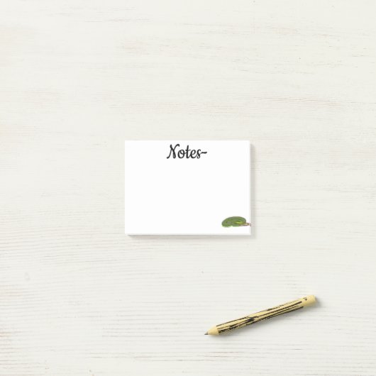 Groene boomadder post-it® notes (Op bureau)