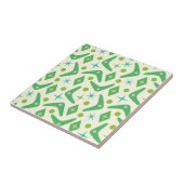 Groene Boomerangs uit het midden van de eeuw met S Tegeltje (Zijkant)