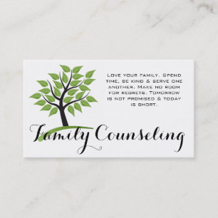 Groene Boomgezin Counselling Levenscoach Spirituee Visitekaartje