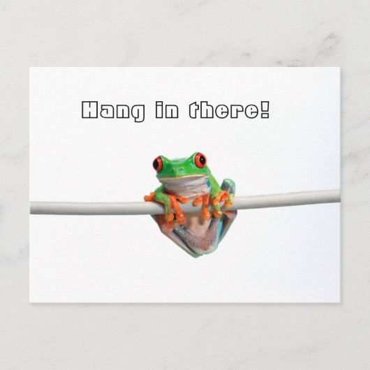 Groene boomkikker - Hang... Briefkaart (Voorkant)
